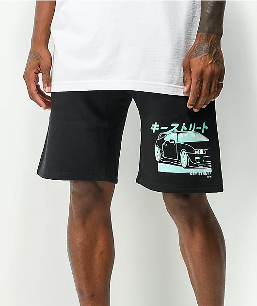 4593-key-street-saiko-black-sweat-shorts-2.webp Key Street Saiko Black Sweat Shorts