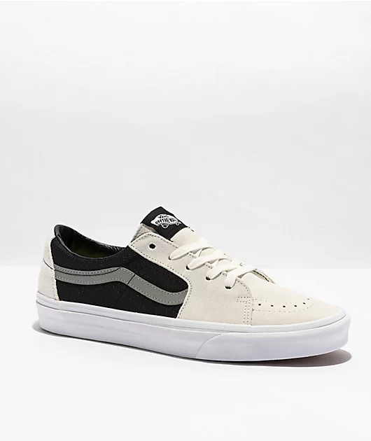 Vans Sk8-Low 2-Tone White & Black Skate Shoes