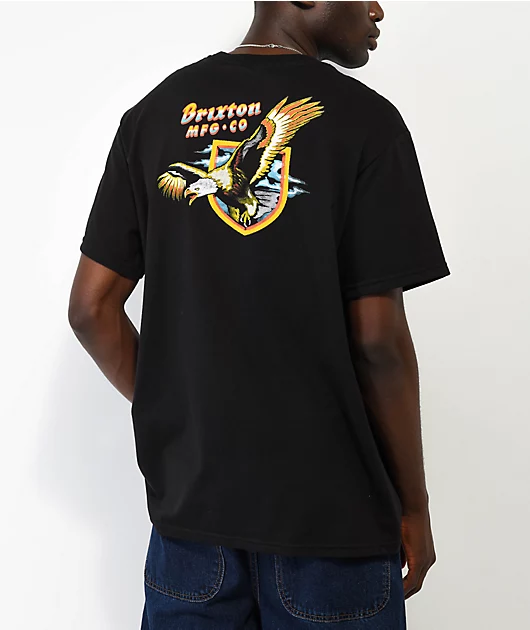 46236-brixton-district-black-t-shirt-1.webp Brixton District Black T-Shirt