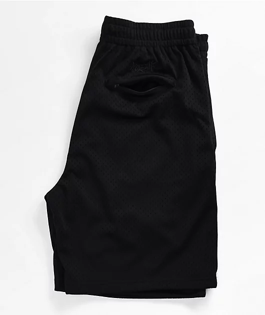 46243-welcome-barb-black-mesh-shorts-4.webp Welcome Barb Black Mesh Shorts