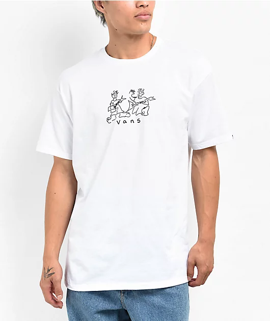 46434-vans-nick-michel-white-t-shirt-1.webp Vans Nick Michel White T-Shirt