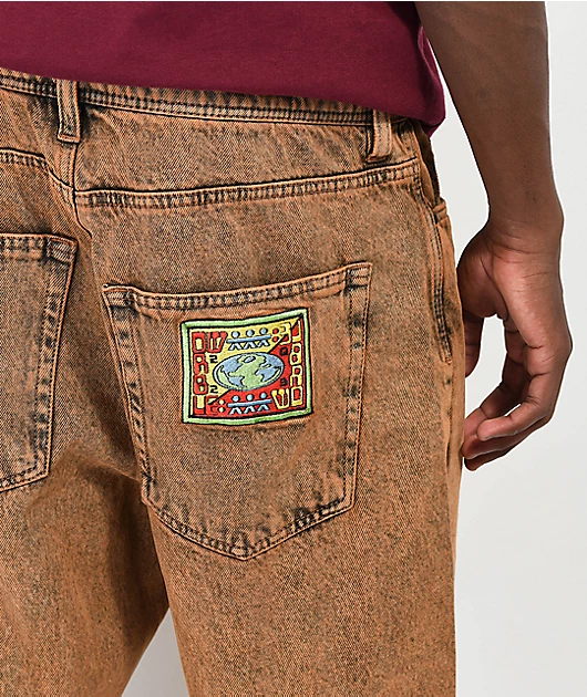 46776-worble-g8tor-brown-acid-wash-denim-jeans-7.webp WORBLE G8tor Brown Acid Wash Denim Jeans