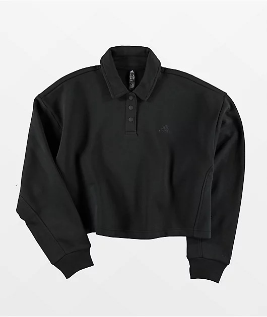 46840-adidas-all-szn-black-crop-polo-sweatshirt-1.webp Adidas All SZN Black Crop Polo Sweatshirt