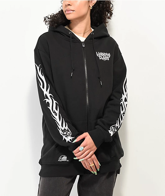 Lurking Class by Sketchy Tank Black Zip Hoodie