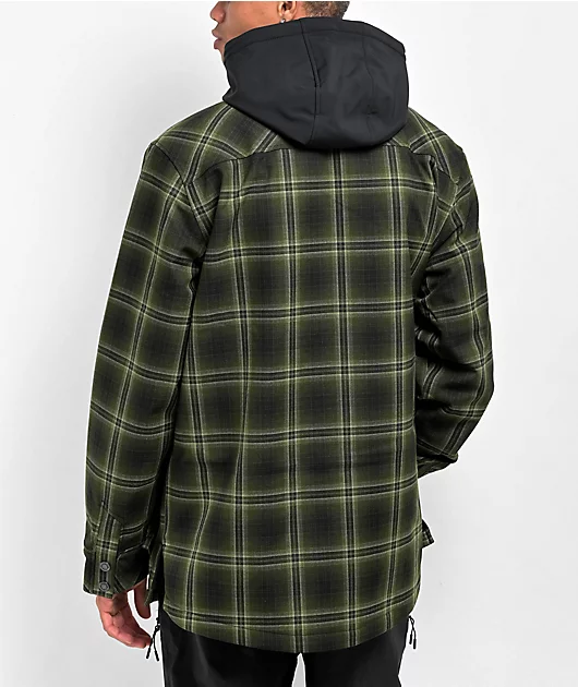 Empyre Traversed Green & Black Plaid 10K Snowboard Jacket 2024