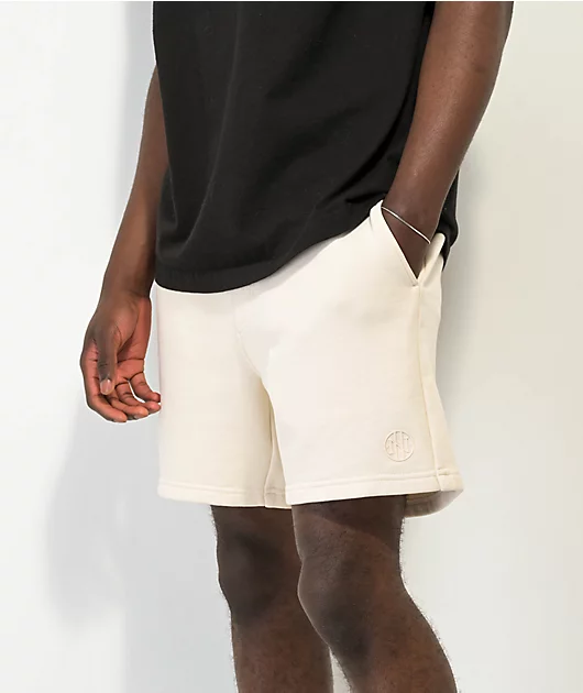 Ninth Hall Basic Tan Wash Sweat Shorts