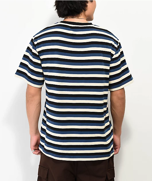 47285-empyre-good-sport-blue-black-tan-stripe-t-shirt-2.webp Empyre Good Sport Blue, Black & Tan Stripe T-Shirt