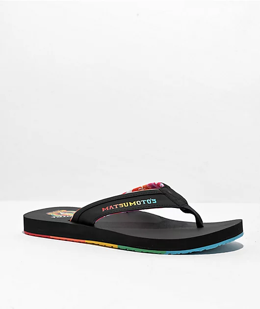 Sanuk x Matsumoto's Shave Ice Ziggy ST Black Sandals