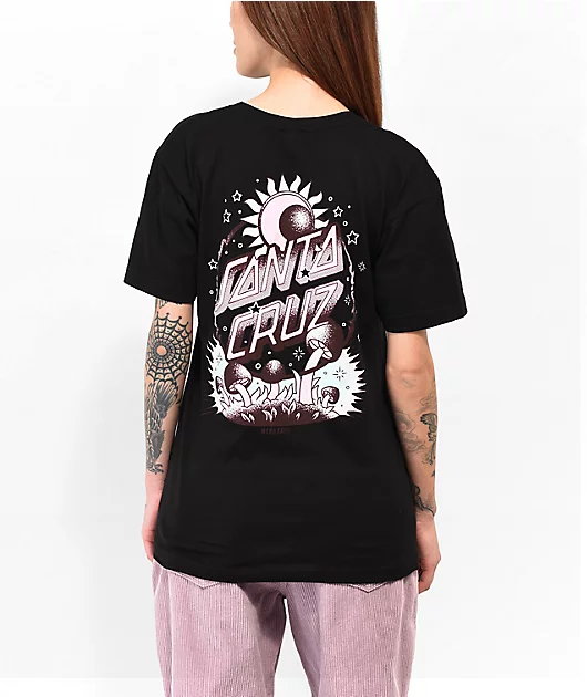 Santa Cruz Dark Arts Dot V2 Black Boyfriend T-Shirt