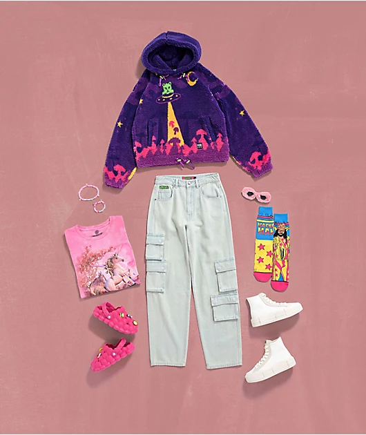 48609-a.lab-kadley-alien-shroomscape-purple-sherpa-hoodie-5.webp A.LAB Kadley Alien Shroomscape Purple Sherpa Hoodie
