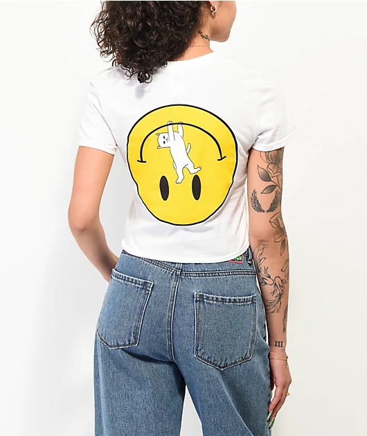 RIPNDIP Everything Will Be Okay White Baby T-Shirt