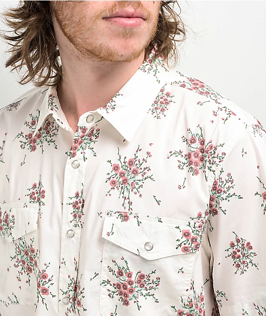 48783-brixton-wayne-stretch-cream-short-sleeve-button-up-shirt-3.webp Brixton Wayne Stretch Cream Short Sleeve Button Up Shirt