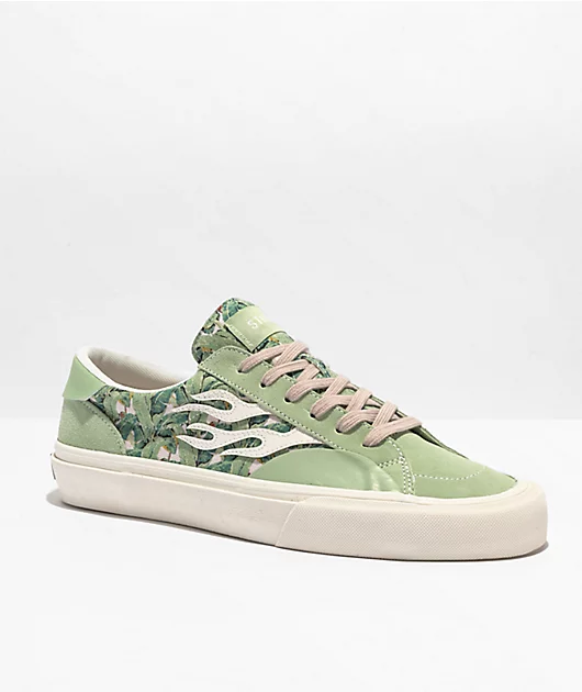 Straye Logan Tallywood Floral Teal Skate Shoes