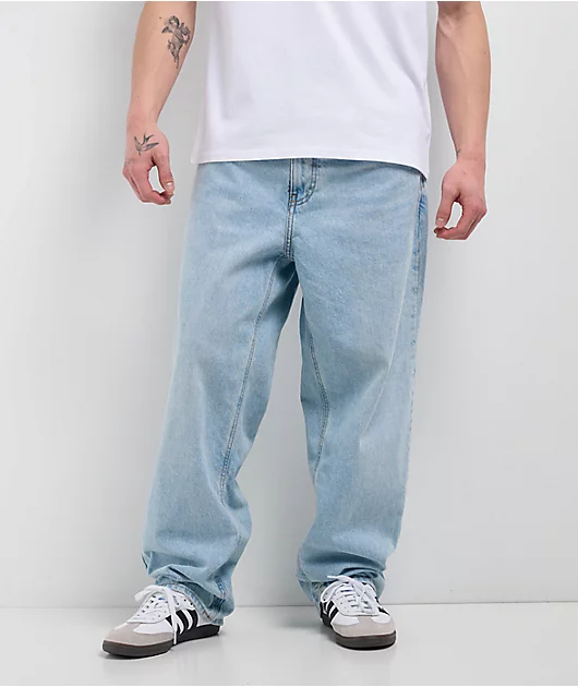 Empyre Loose Fit Light Wash Denim Skate Jeans