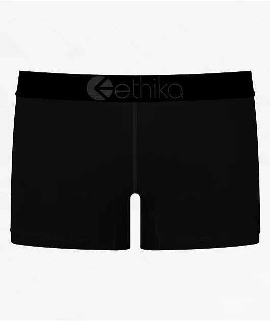 Ethika Basic Miss Diva Black Staple Boyshort Underwear