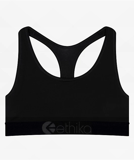 Ethika Basic Miss Diva Black Sports Bra
