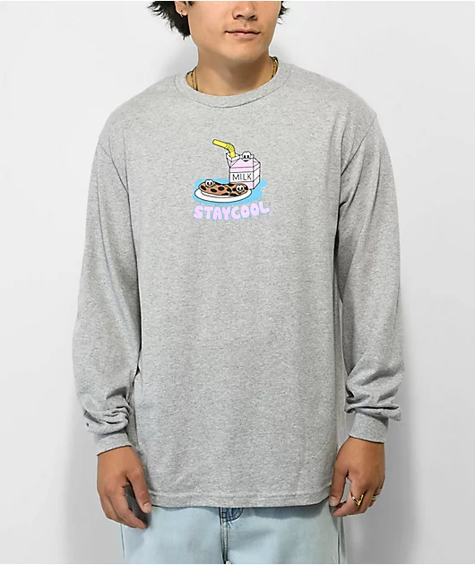 49949-staycoolnyc-cookies-grey-long-sleeve-t-shirt-1.webp Staycoolnyc Cookies Grey Long Sleeve T-Shirt