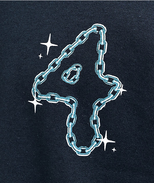 50993-4hunnid-chain-link-navy-t-shirt-3.jpg 4Hunnid Chain Link Navy T-Shirt