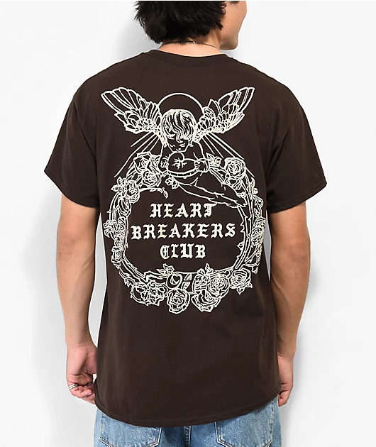 Heartbreakers Club Messenger Brown T-Shirt