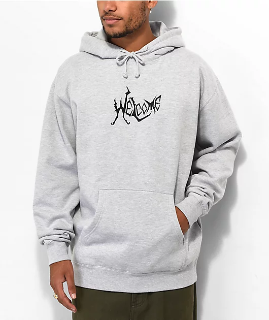 Welcome Spine Grey Hoodie