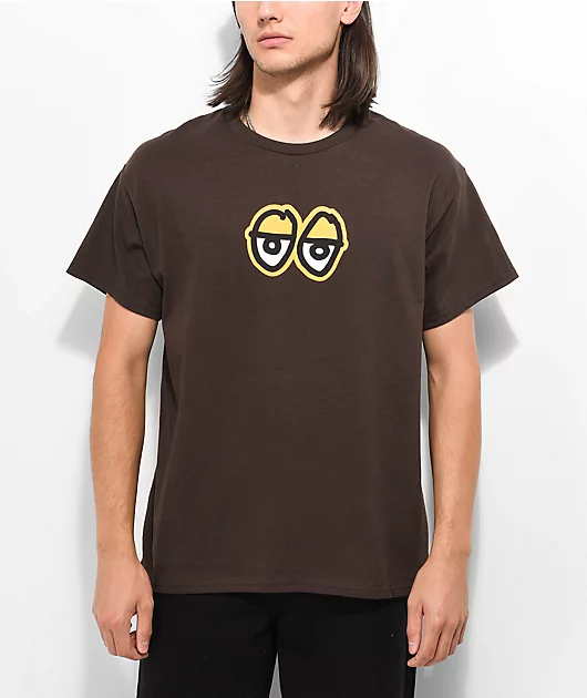 52121-krooked-eyes-brown-long-sleeve-t-shirt-1.webp Krooked Eyes Brown Long Sleeve T-Shirt