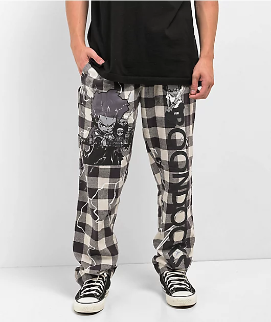 The Boondocks White Plaid Pajama Pants