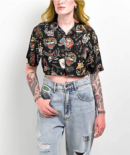 53321-ed-hardy-flashboard-black-crop-button-up-shirt-4.webp Ed Hardy Flashboard Black Crop Button Up Shirt
