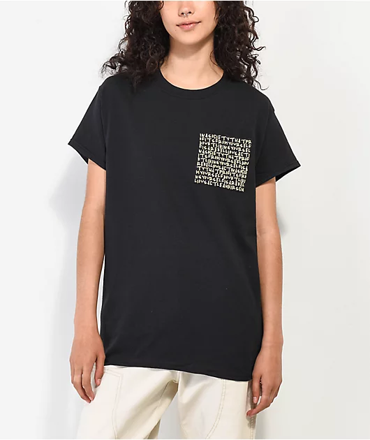 54151-leah-kirsch-black-pocket-t-shirt-1.webp Leah Kirsch Black Pocket T-Shirt