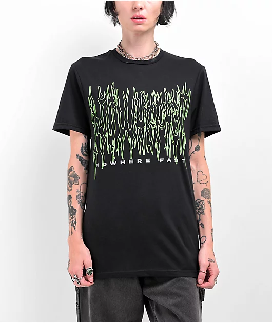 Nowhere Fast Matrix Logo Black T-Shirt