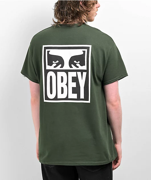 54978-obey-vision-of-obey-green-t-shirt-1.webp Obey Vision Of Obey Green T-Shirt