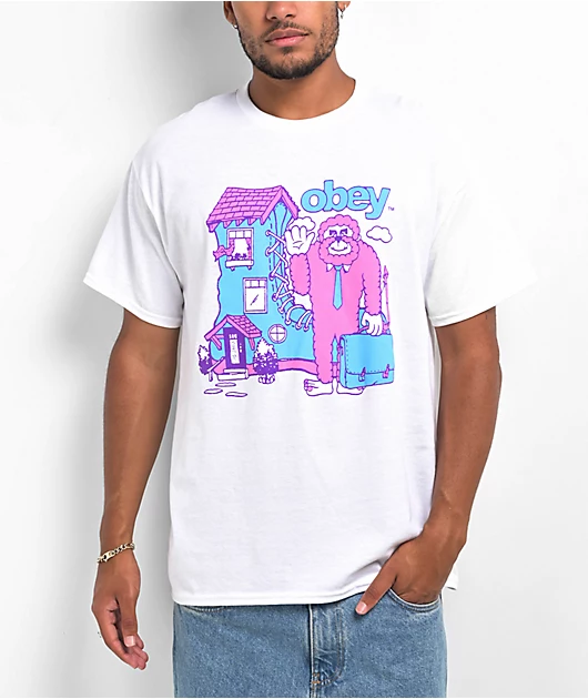 Obey Boot House White T-Shirt