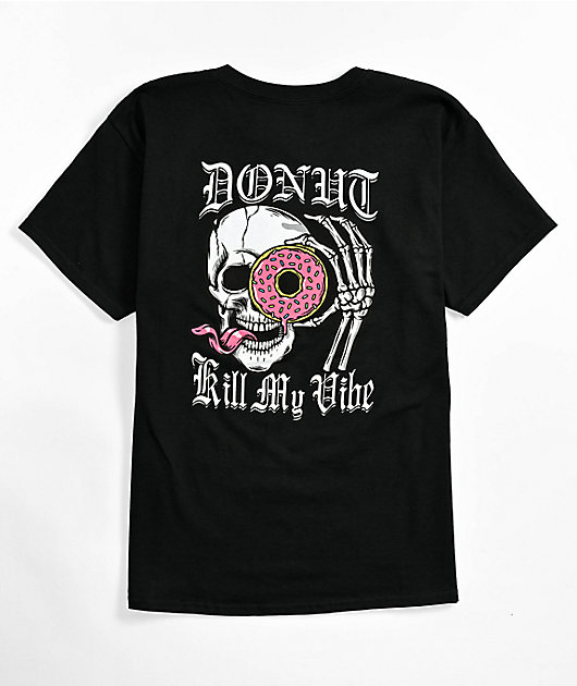 55102-kids-donut-kill-my-vibe-black-t-shirt-1.jpg Kids Donut Kill My Vibe Black T-Shirt