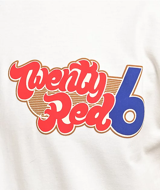 55297-26-red-big-6-logo-cream-t-shirt-3.webp 26 Red Big 6 Logo Cream T-Shirt