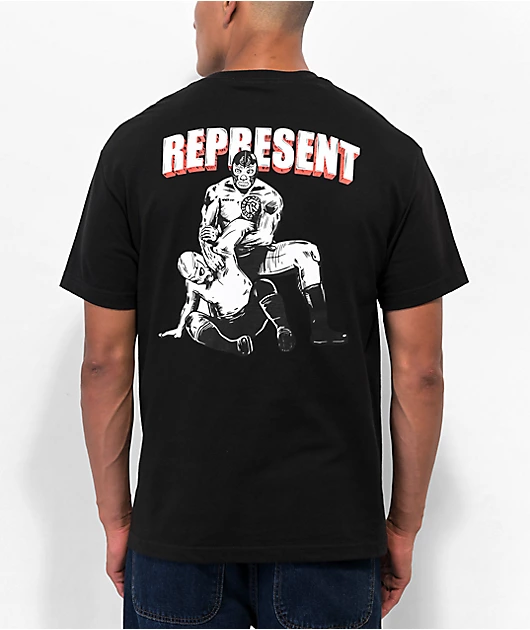 55318-represent-lucha-libre-black-t-shirt-1.webp Represent Lucha Libre Black T-Shirt