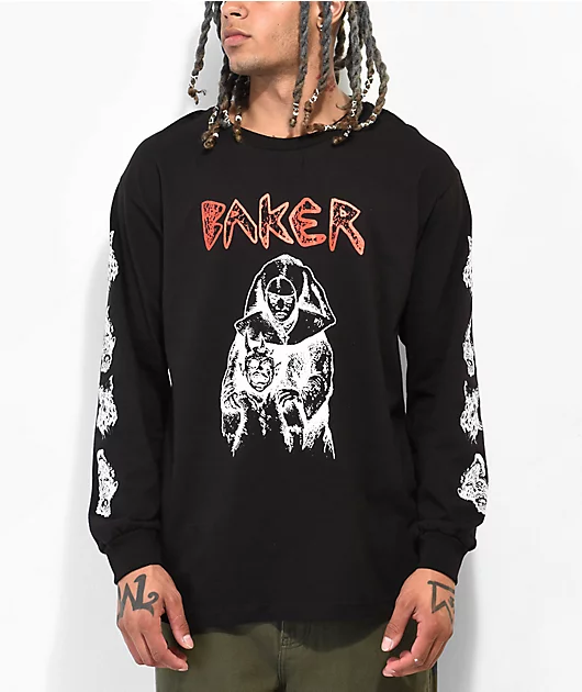 Baker Nun Black Long Sleeve T-Shirt