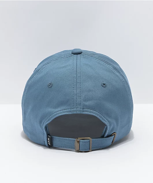 HUF Essentials Logo Light Blue Strapback Hat