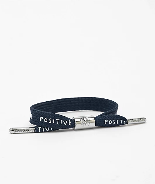 56197-rastaclat-good-vibes-chrome-navy-blue-shoelace-bracelet-1.webp Rastaclat Good Vibes Chrome & Navy Blue Shoelace Bracelet