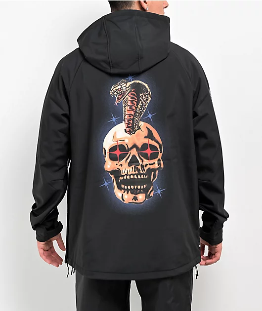 686 x Samborghini Black 10K Waterproof Snowboard Hoodie