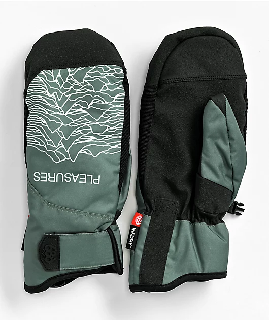 686 Cypress Green 10K Snowboard Mittens
