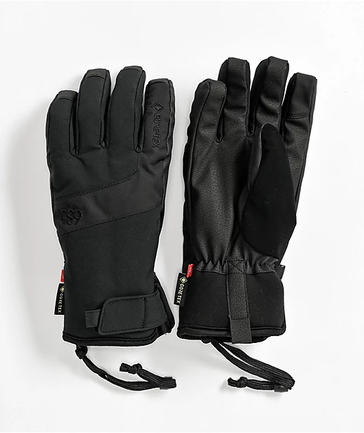 686 Linear Gore-Tex Black Snowboard Gloves