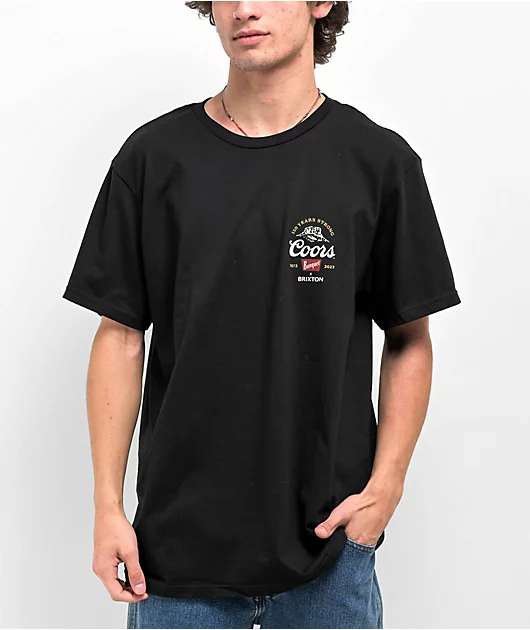56967-brixton-x-coors-150-black-t-shirt-2.webp Brixton x Coors 150 Black T-Shirt