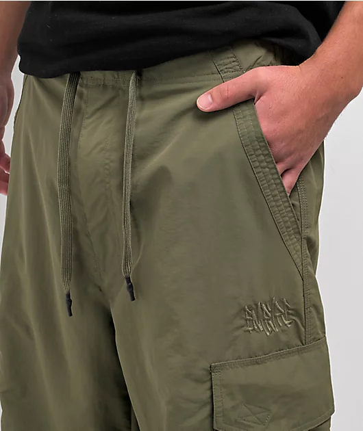 57496-empyre-canopy-olive-green-cargo-parachute-pants-4.webp Empyre Canopy Olive Green Cargo Parachute Pants