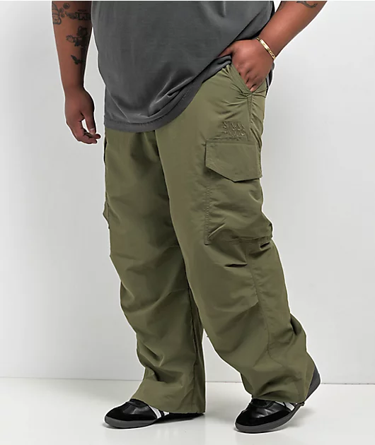 57496-empyre-canopy-olive-green-cargo-parachute-pants-7.webp Empyre Canopy Olive Green Cargo Parachute Pants