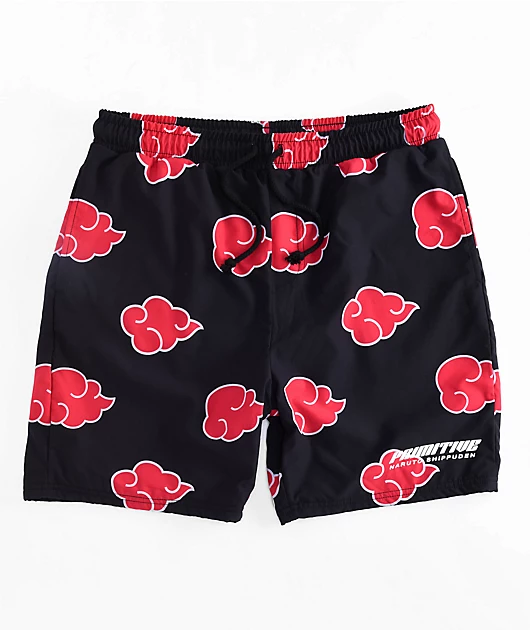 Primitive x Naruto Akatsuki Black Board Shorts