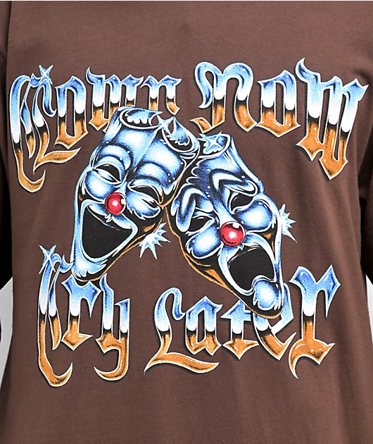 57930-foos-gone-wild-clown-now-cry-later-brown-long-sleeve-t-shirt-3.webp Foos Gone Wild Clown Now Cry Later Brown Long Sleeve T-Shirt
