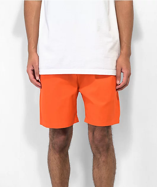 Cookman Solid Orange Shorts