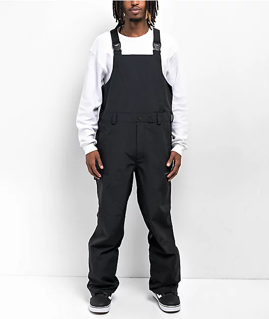 Volcom V. Co Sparta Black 10K Snowboard Bib Pants