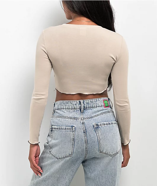 59663-zine-georgie-peyote-long-sleeve-crop-t-shirt-2.webp Zine Georgie Peyote Long Sleeve Crop T-Shirt
