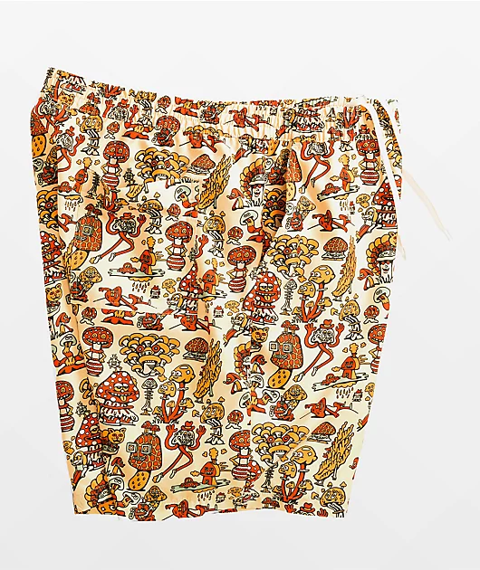 5974-killer-acid-mushroom-friends-tan-orange-board-shorts-5.webp Killer Acid Mushroom Friends Tan & Orange Board Shorts