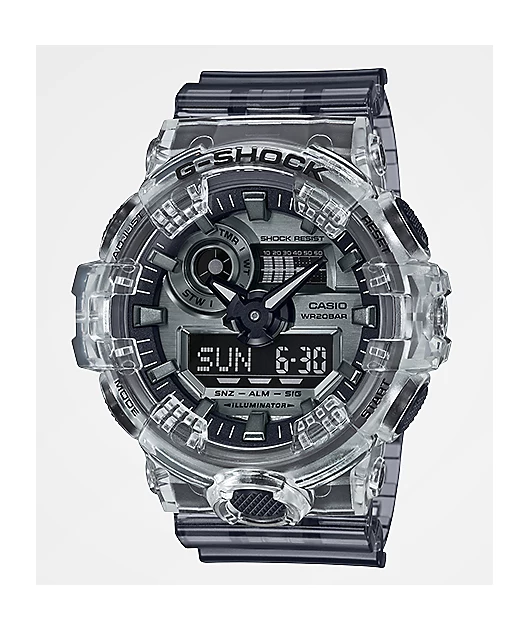 G-Shock GA700 Clear & Dark Grey Watch